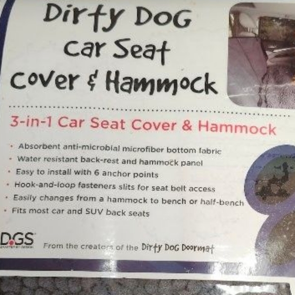 Dirty Dog Car seat cover & hammock - Picture 2 of 2